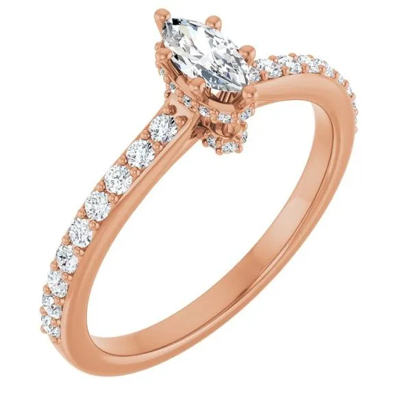 Hidden Halo-Style Engagement Ring Paul James Jewelers Angels Camp, CA