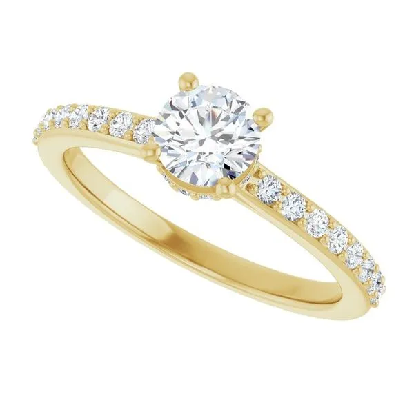 Hidden Halo-Style Engagement Ring Image 5 Ocean View Jewelers Millville, DE