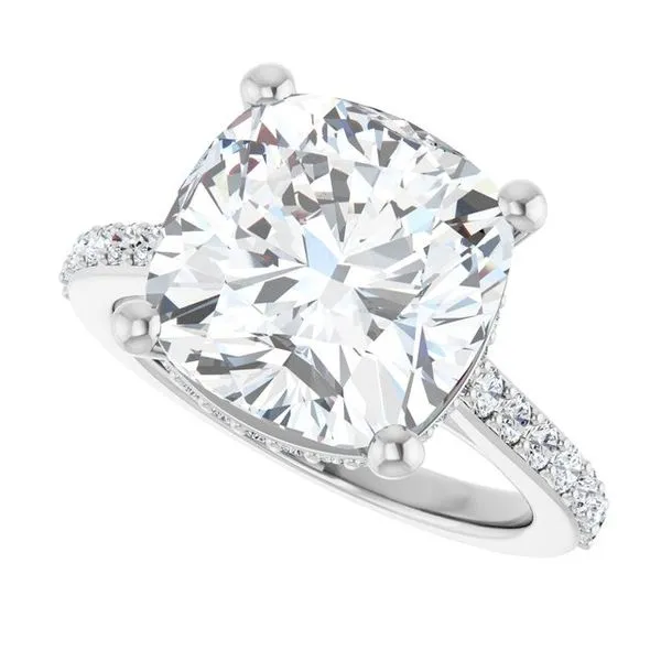 Hidden Halo-Style Engagement Ring Image 5 Morin Jewelers Southbridge, MA