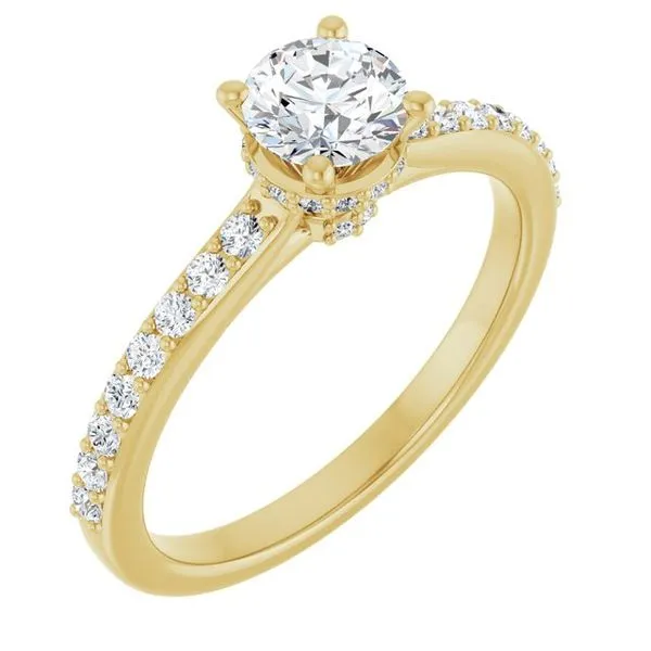 Hidden Halo-Style Engagement Ring Don's Jewelry & Design Washington, IA