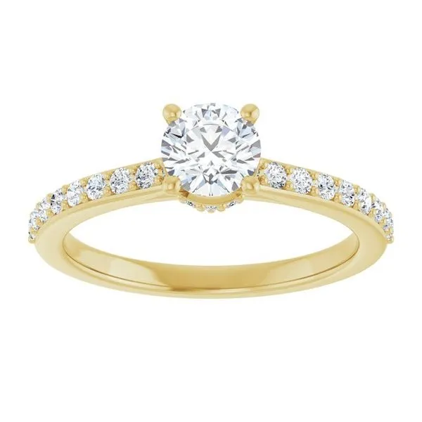 Hidden Halo-Style Engagement Ring Image 3 Paul James Jewelers Angels Camp, CA