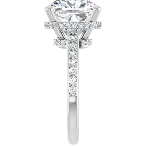 Hidden Halo-Style Engagement Ring Image 4 Don's Jewelry & Design Washington, IA