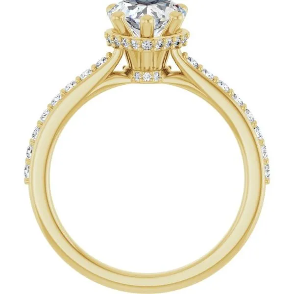 Hidden Halo-Style Engagement Ring Image 2 Austin's Fine Diamonds & Jewelry Lyndhurst, NJ