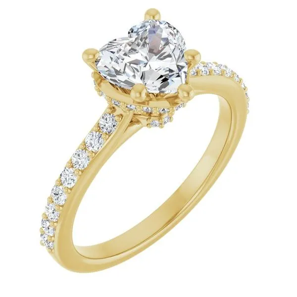 Hidden Halo-Style Engagement Ring Morin Jewelers Southbridge, MA