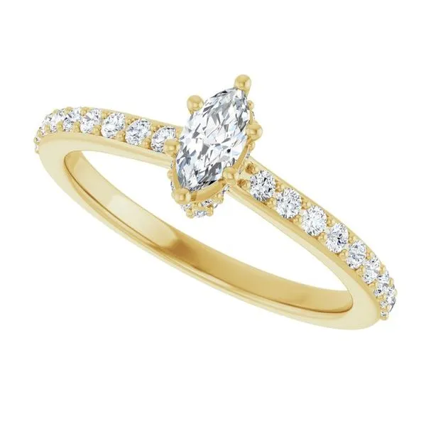 Hidden Halo-Style Engagement Ring Image 5 Don's Jewelry & Design Washington, IA