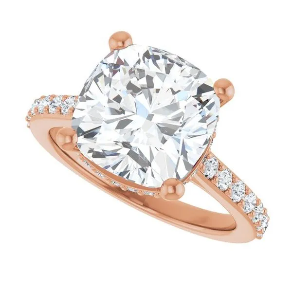 Hidden Halo-Style Engagement Ring Image 5 Futer Bros Jewelers York, PA