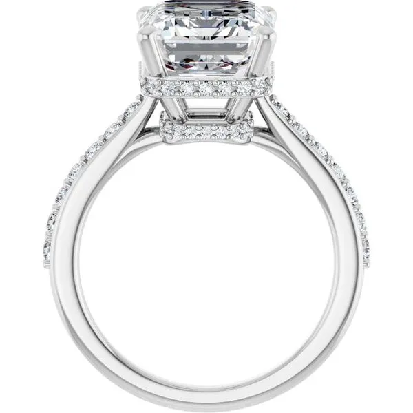 Hidden Halo-Style Engagement Ring Image 2 JF Jones Jewelers Rochester, NY