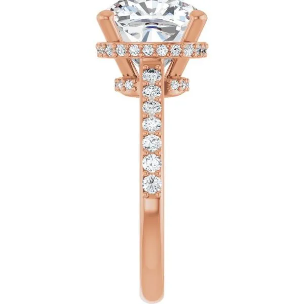 Hidden Halo-Style Engagement Ring Image 4 Michael Szwed Jewelers Longmeadow, MA