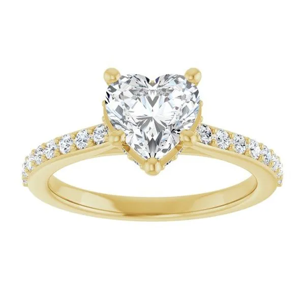 Hidden Halo-Style Engagement Ring Image 3 JF Jones Jewelers Rochester, NY