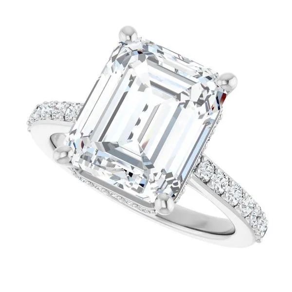 Hidden Halo-Style Engagement Ring Image 5 J. Thomas Jewelers Rochester Hills, MI