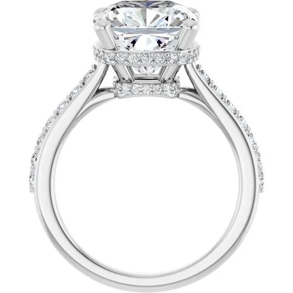Hidden Halo-Style Engagement Ring Image 2 Futer Bros Jewelers York, PA