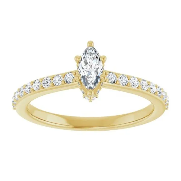 Hidden Halo-Style Engagement Ring Image 3 Clater Jewelers Louisville, KY