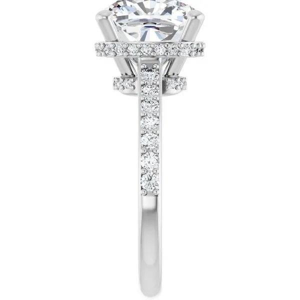 Hidden Halo-Style Engagement Ring Image 4 J. Thomas Jewelers Rochester Hills, MI