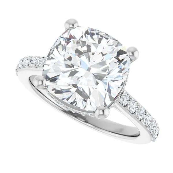 Hidden Halo-Style Engagement Ring Image 5 JF Jones Jewelers Rochester, NY