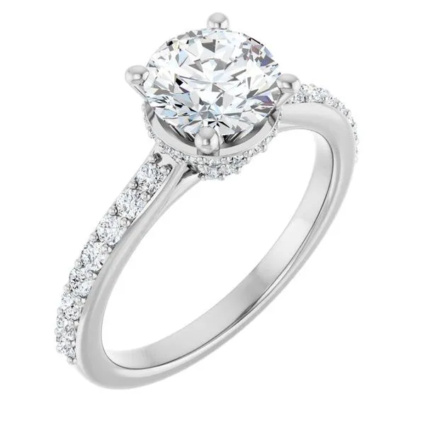 Hidden Halo-Style Engagement Ring Clater Jewelers Louisville, KY