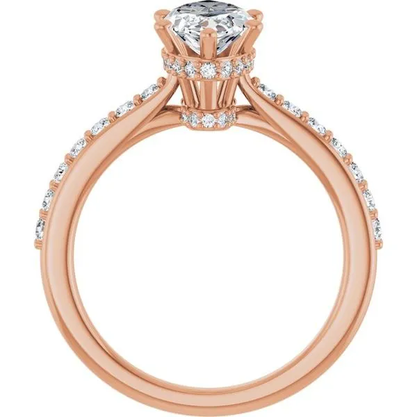 Hidden Halo-Style Engagement Ring Image 2 Hudson Valley Goldsmith New Paltz, NY