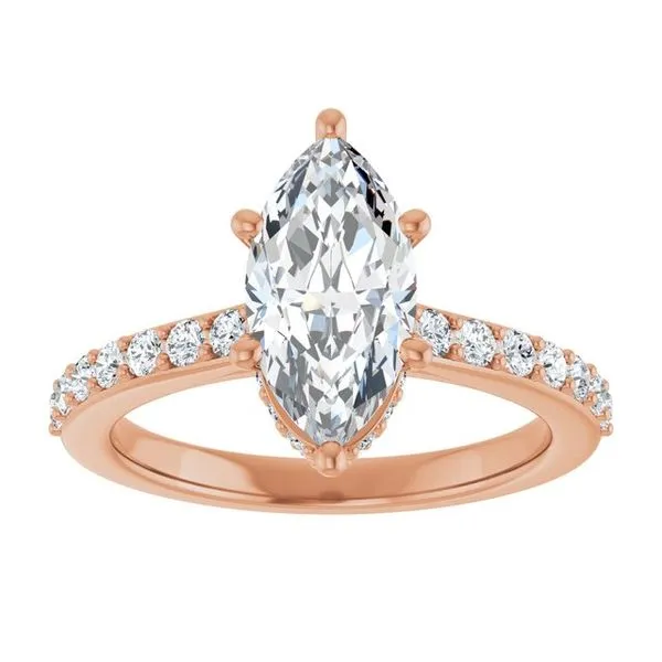 Hidden Halo-Style Engagement Ring Image 3 Austin's Fine Diamonds & Jewelry Lyndhurst, NJ