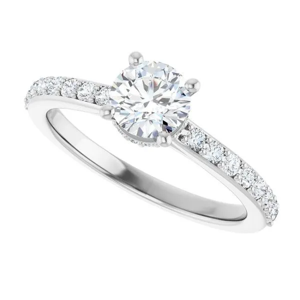 Hidden Halo-Style Engagement Ring Image 5 Clater Jewelers Louisville, KY