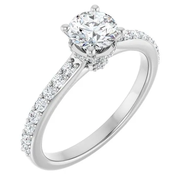Hidden Halo-Style Engagement Ring Clater Jewelers Louisville, KY
