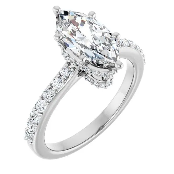 Hidden Halo-Style Engagement Ring Arezzo Jewelers Elmwood Park, IL