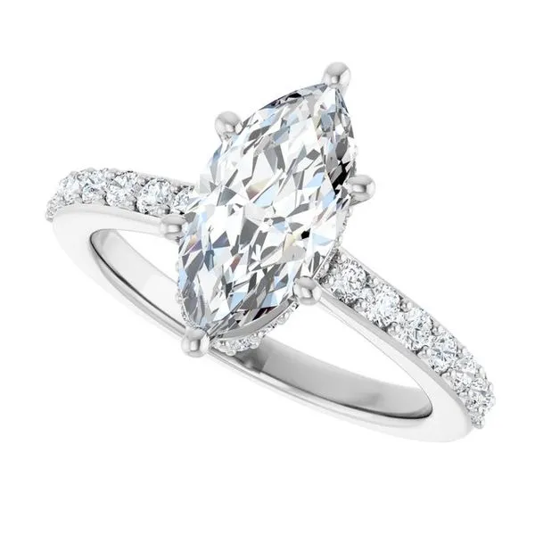 Hidden Halo-Style Engagement Ring Image 5 J. Thomas Jewelers Rochester Hills, MI