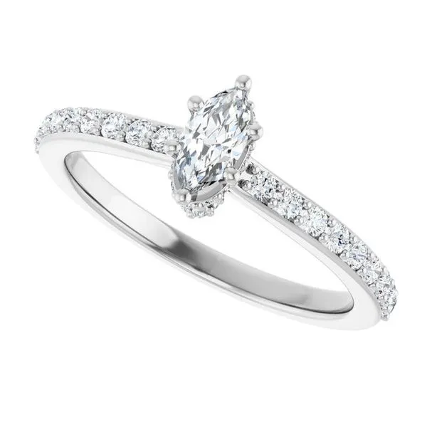 Hidden Halo-Style Engagement Ring Image 5 Paul James Jewelers Angels Camp, CA