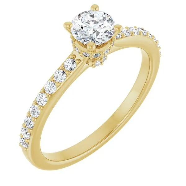 Hidden Halo-Style Engagement Ring Paul James Jewelers Angels Camp, CA