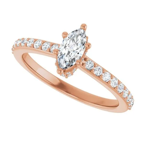 Hidden Halo-Style Engagement Ring Image 5 Futer Bros Jewelers York, PA