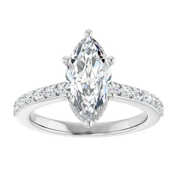 Hidden Halo-Style Engagement Ring Image 3 J. Thomas Jewelers Rochester Hills, MI
