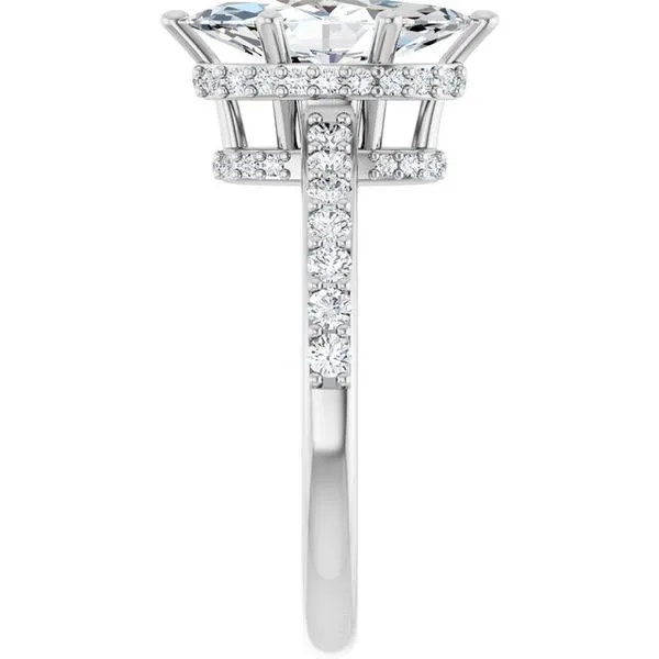 Hidden Halo-Style Engagement Ring Image 4 J. West Jewelers Round Rock, TX