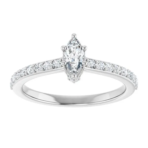 Hidden Halo-Style Engagement Ring Image 3 Don's Jewelry & Design Washington, IA