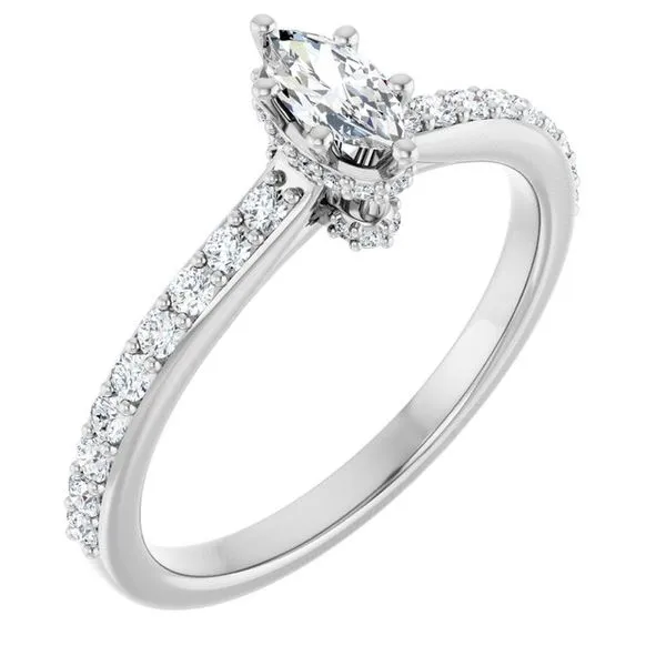 Hidden Halo-Style Engagement Ring The Ring Austin Round Rock, TX