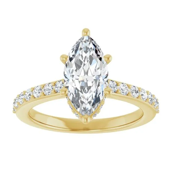 Hidden Halo-Style Engagement Ring Image 3 Ocean View Jewelers Millville, DE