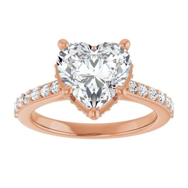 Hidden Halo-Style Engagement Ring Image 3 Clater Jewelers Louisville, KY