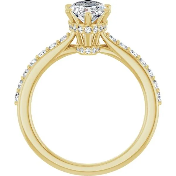 Hidden Halo-Style Engagement Ring Image 2 Raleigh Diamond Fine Jewelry Raleigh, NC