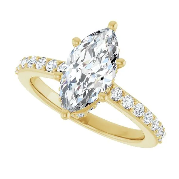 Hidden Halo-Style Engagement Ring Image 5 Clater Jewelers Louisville, KY