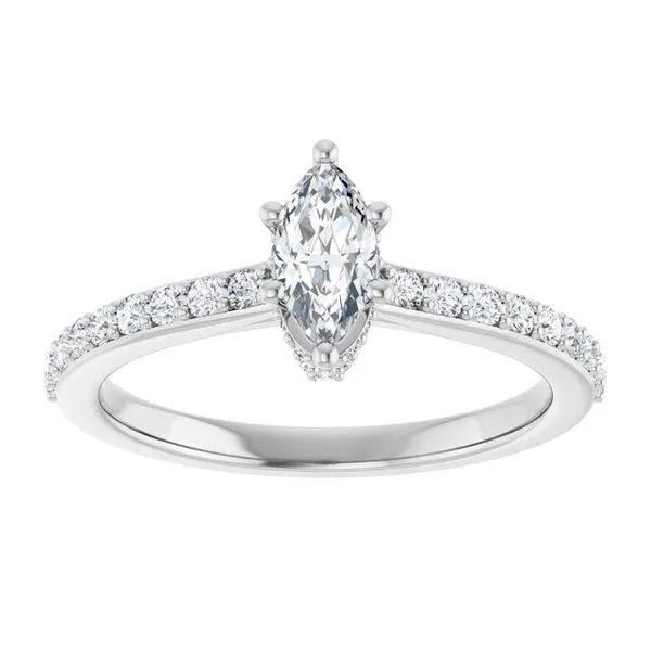 Hidden Halo-Style Engagement Ring Image 3 Raleigh Diamond Fine Jewelry Raleigh, NC