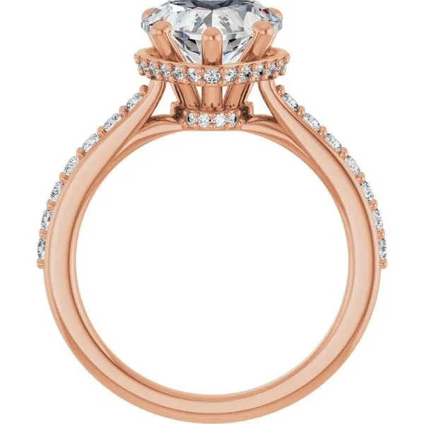 Hidden Halo-Style Engagement Ring Image 2 Arezzo Jewelers Elmwood Park, IL