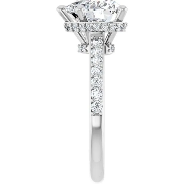 Hidden Halo-Style Engagement Ring Image 4 Natale Jewelers Sewell, NJ