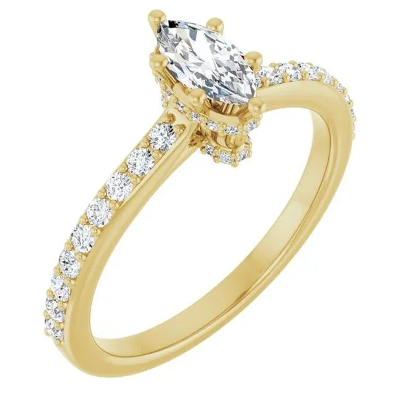 Hidden Halo-Style Engagement Ring Morin Jewelers Southbridge, MA