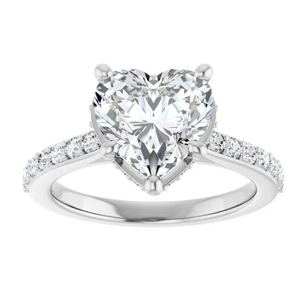 Hidden Halo-Style Engagement Ring Image 3 Austin's Fine Diamonds & Jewelry Lyndhurst, NJ