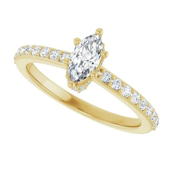 Hidden Halo-Style Engagement Ring Image 5 Ocean View Jewelers Millville, DE