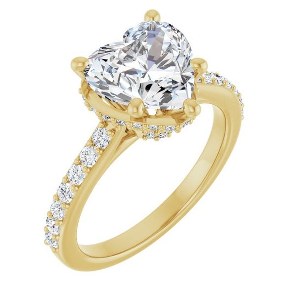 Hidden Halo-Style Engagement Ring