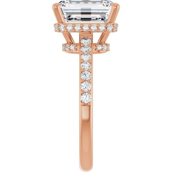 Hidden Halo-Style Engagement Ring Image 4 Don's Jewelry & Design Washington, IA