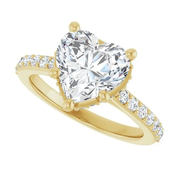 Hidden Halo-Style Engagement Ring Image 5 Paul James Jewelers Angels Camp, CA