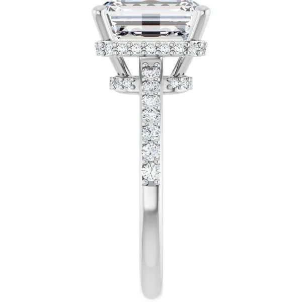 Hidden Halo-Style Engagement Ring Image 4 J. West Jewelers Round Rock, TX