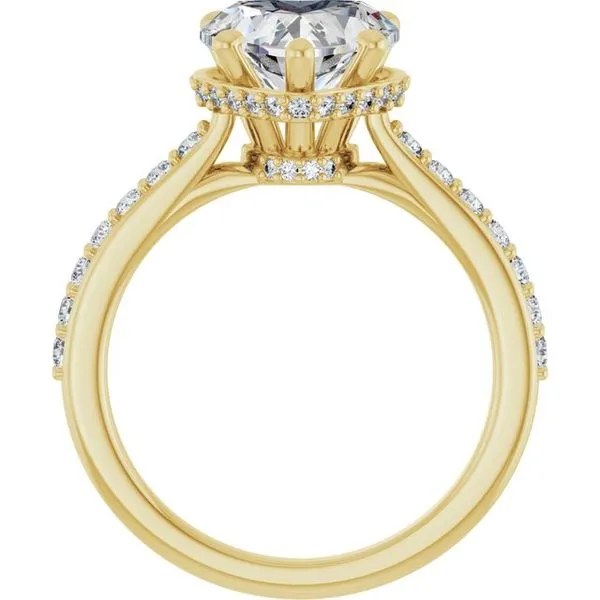 Hidden Halo-Style Engagement Ring Image 2 Austin's Fine Diamonds & Jewelry Lyndhurst, NJ