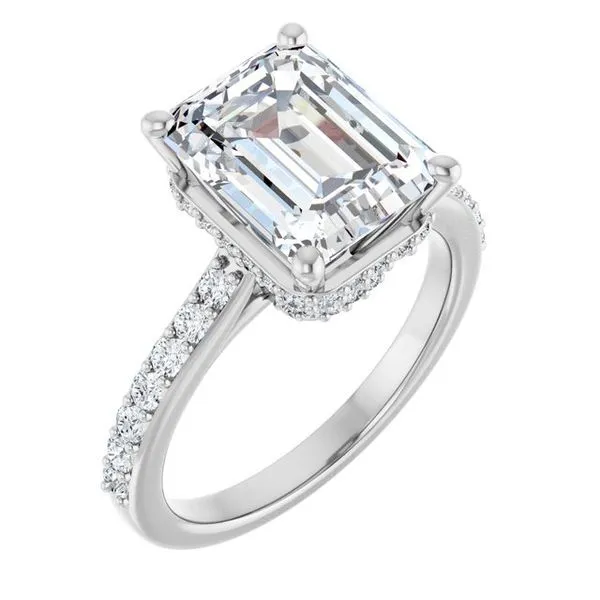 Hidden Halo-Style Engagement Ring J. Thomas Jewelers Rochester Hills, MI