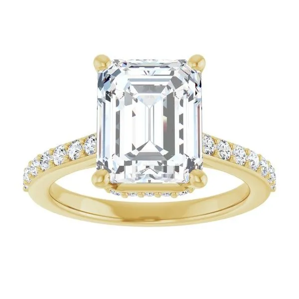 Hidden Halo-Style Engagement Ring Image 3 Vulcan's Forge LLC KANSAS CITY, MO