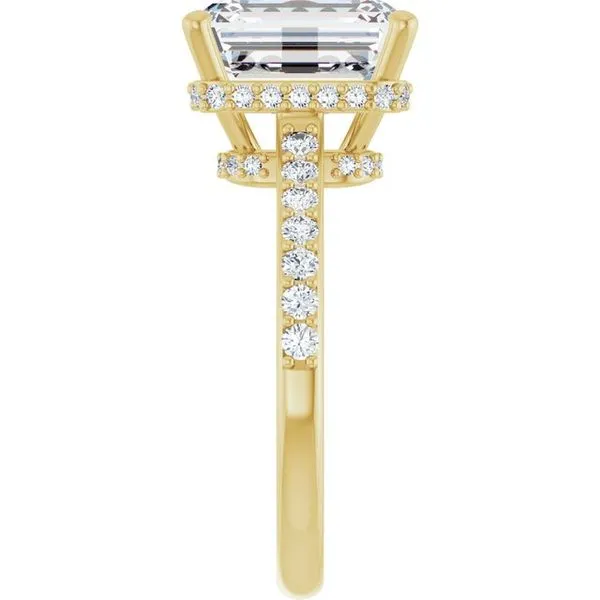 Hidden Halo-Style Engagement Ring Image 4 Don's Jewelry & Design Washington, IA